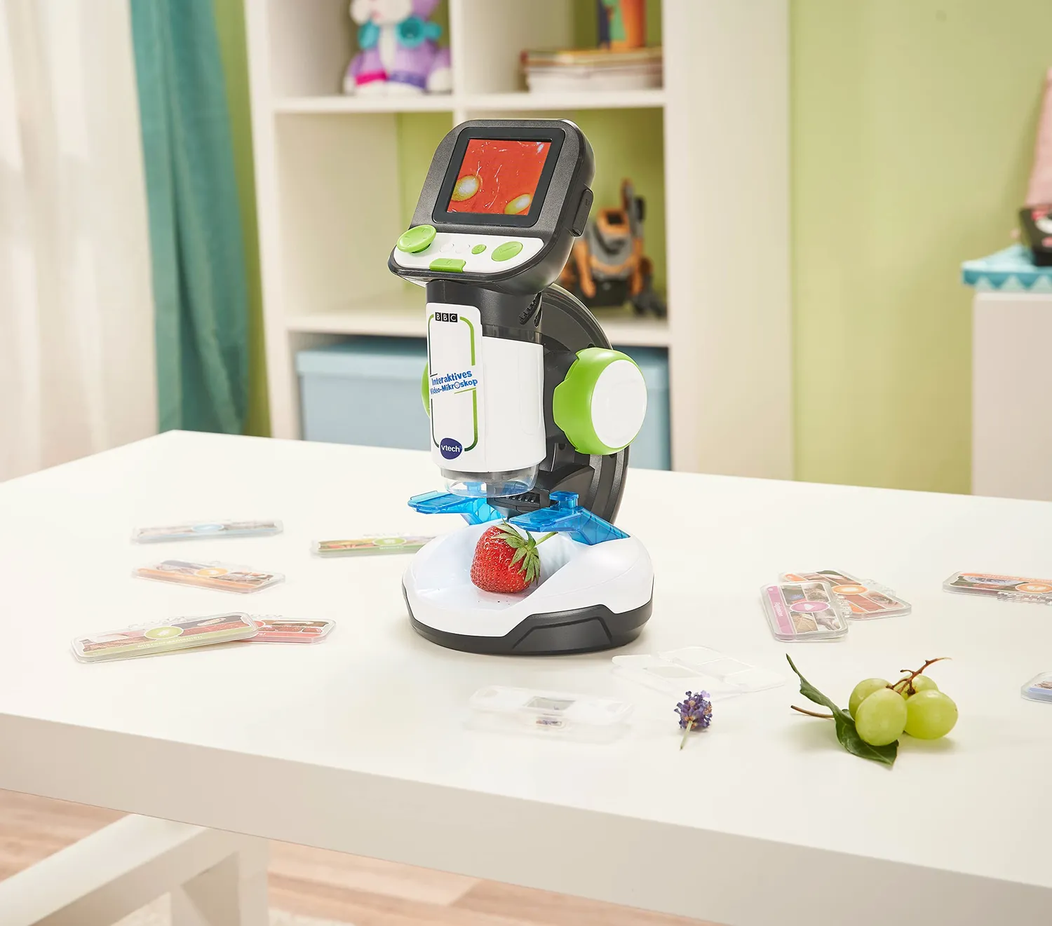 VTech Video-Mikroskop LCD Kinder ab 7 Jahren BBC Videos
