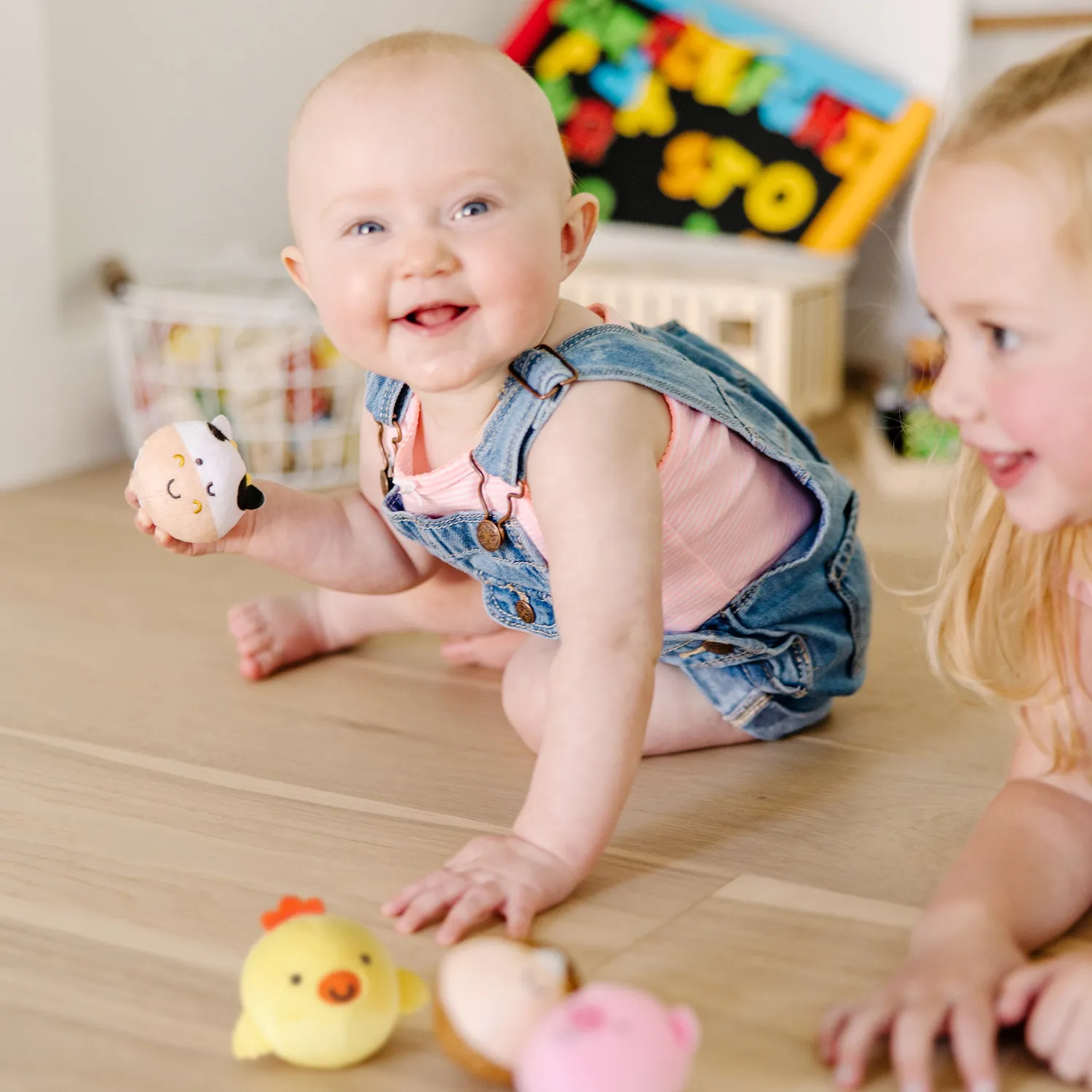 Melissa & Doug Rollables Farm Friends Babyspielzeug 4 Tiere