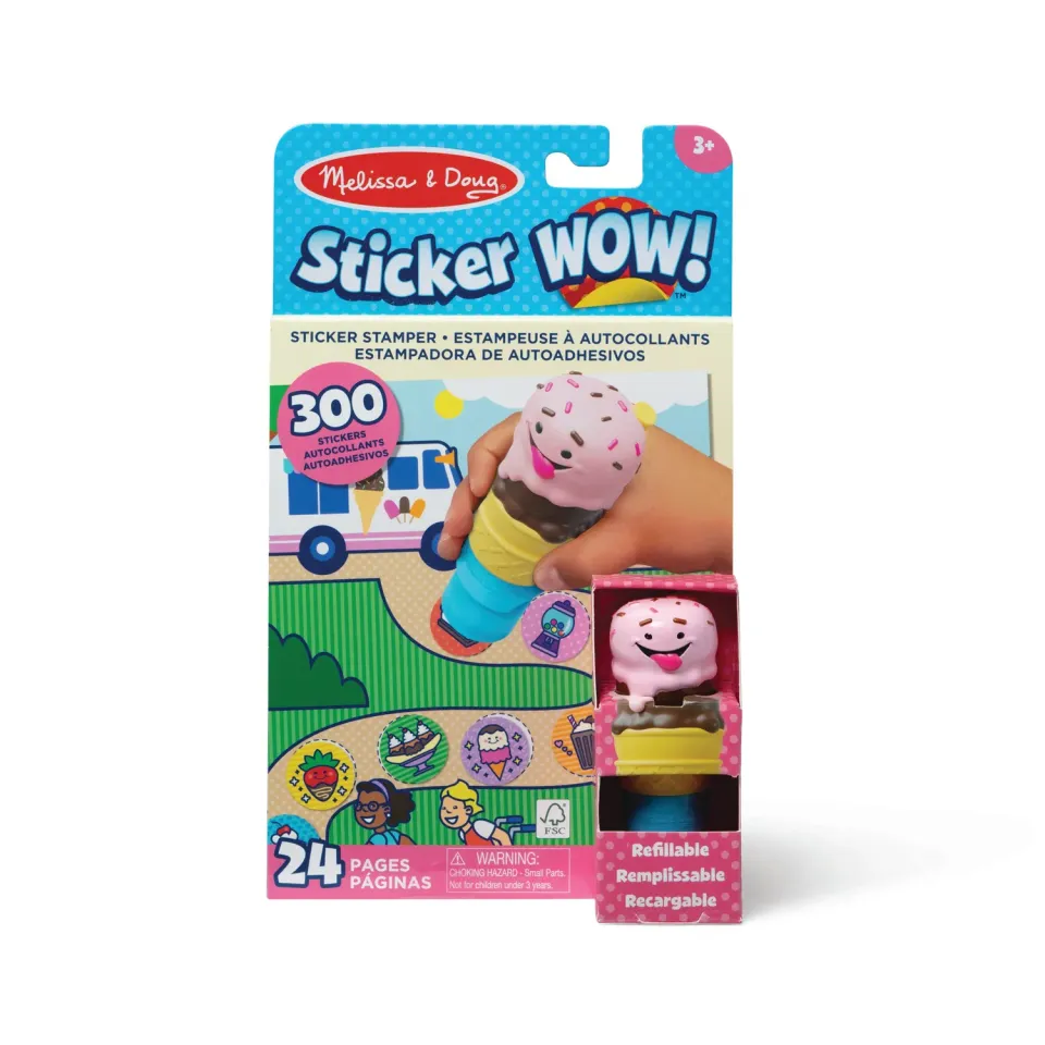 Melissa & Doug Sticker WOW! Ice Cream Stempel-Sticker-Set 300 Sticker