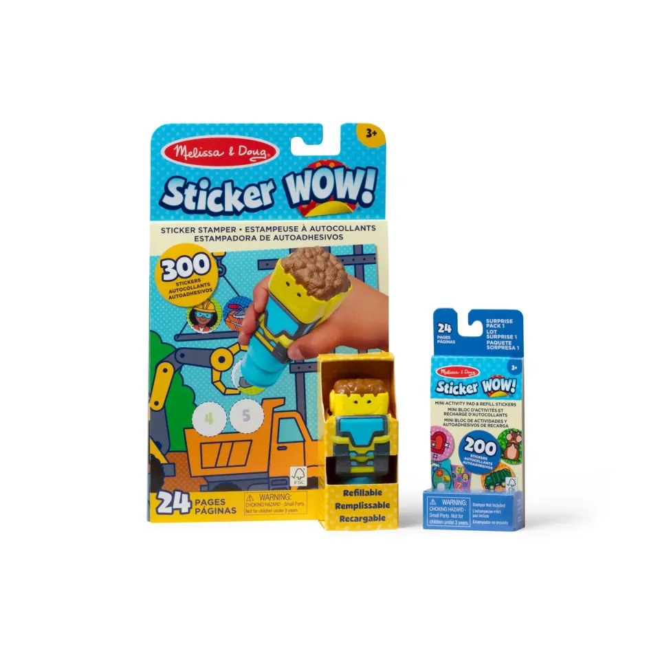 Melissa and Doug Sticker WOW Bulldozer Sticker-Set Bundle 500