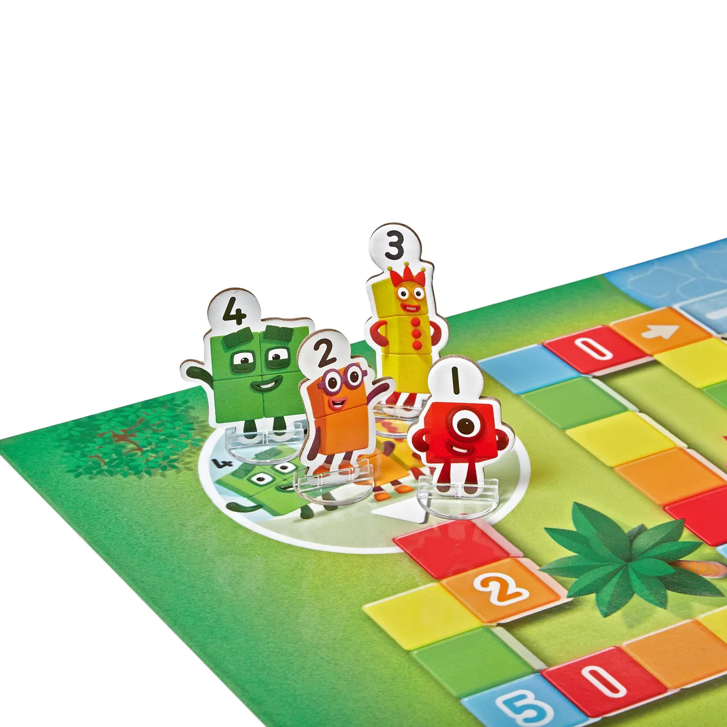 Learning Resources Numberblocks Wettlauf zum Musterpalast Brettspiel 91-teilig