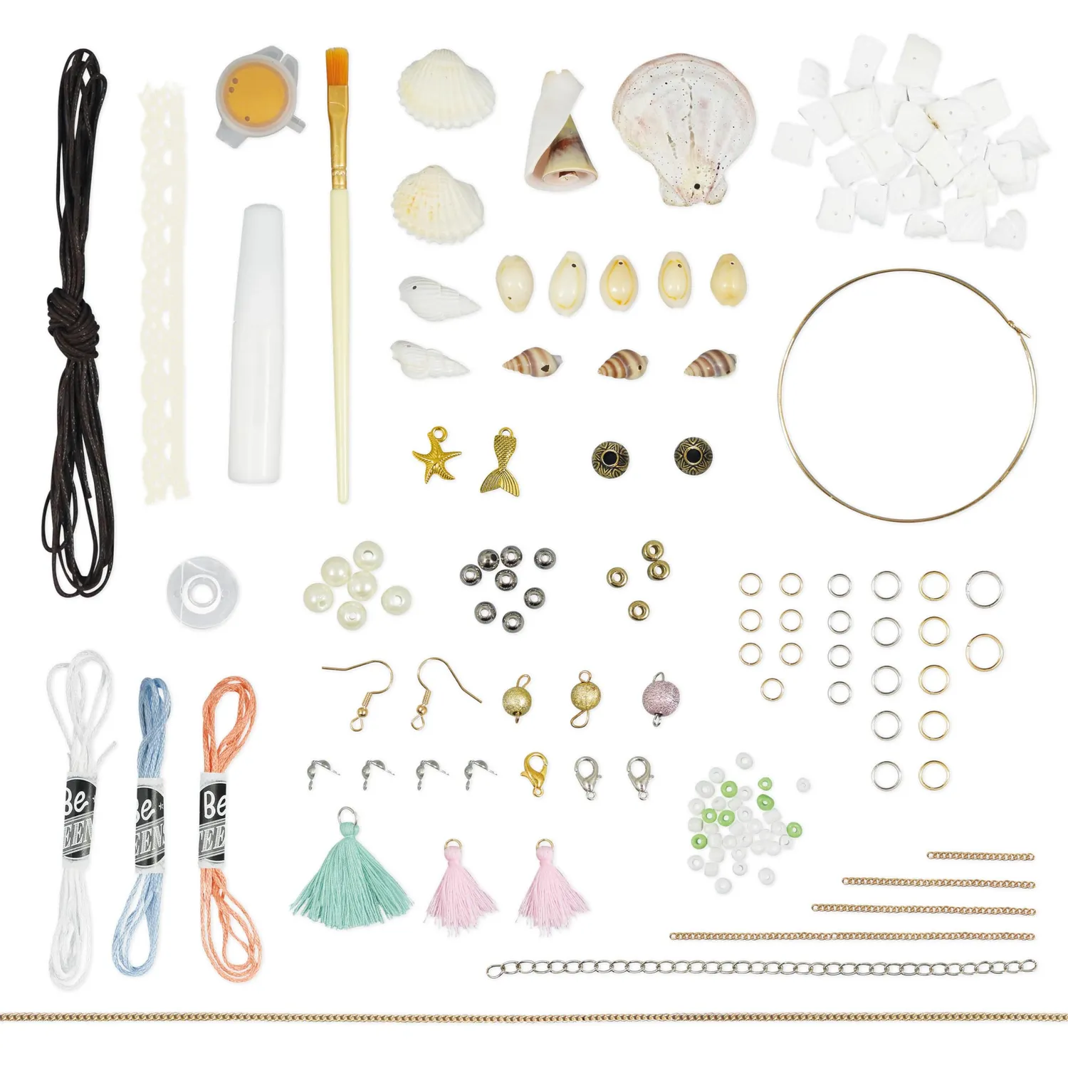 Buki BE122 Muschelschmuck Bastelset 6 Schmuck ab 8 Jahre