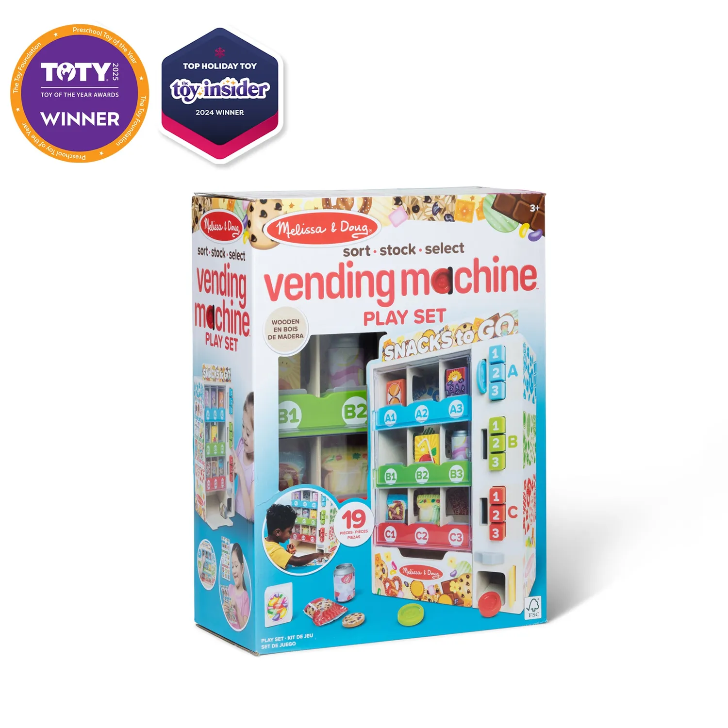 Melissa & Doug Sort Stock Select Verkaufsautomat Holz Set