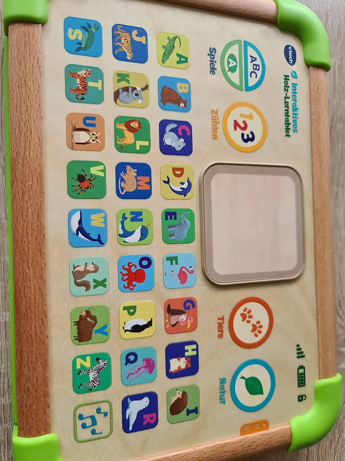 VTech Holz-Lerntablet interaktiv FSC ab 1 Jahr 26 Tasten