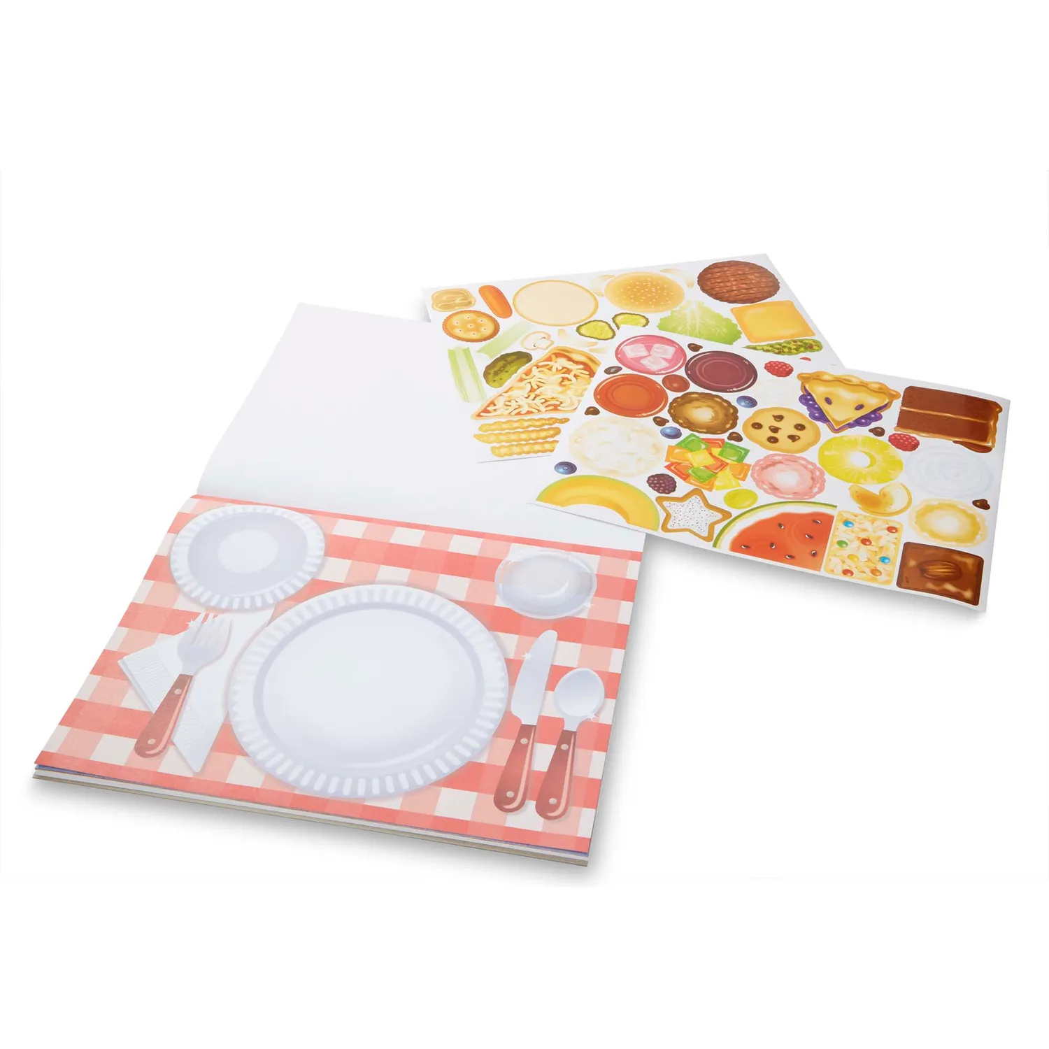 Melissa & Doug Make-a-Meal Stickerbuch Essen 225 Sticker