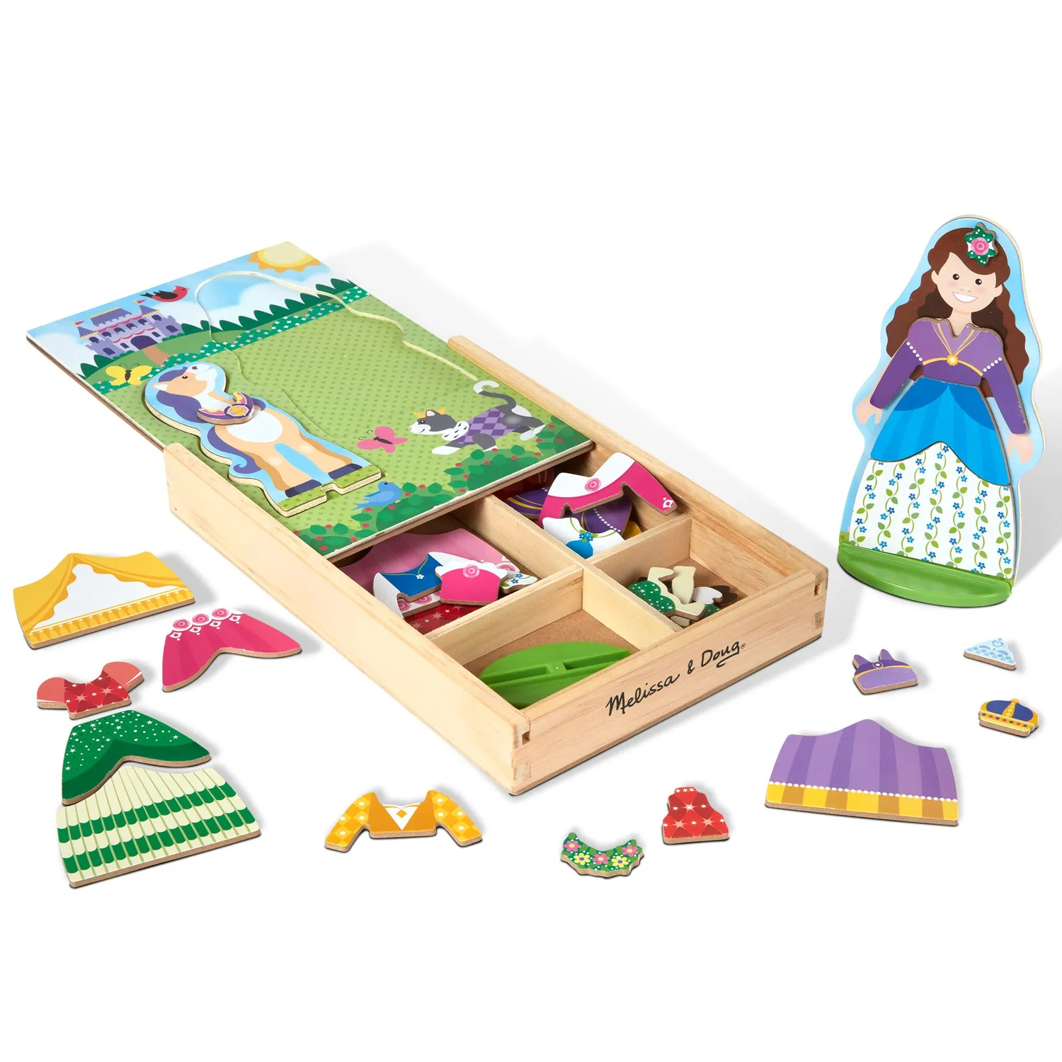 Melissa & Doug Princess Magnetspiel Anzieh Set 37-tlg