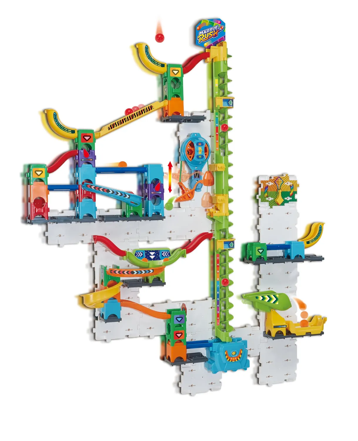 VTech Marble Rush Free Fall Vertikales Set Kugelbahn 93-tlg ab 6 Jahren