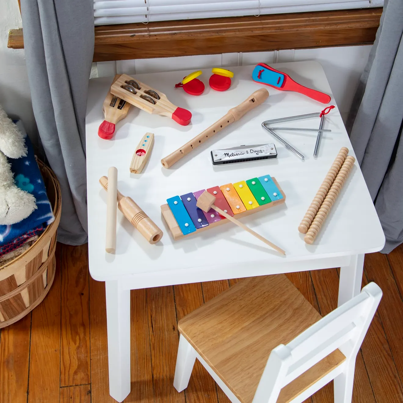 Melissa & Doug Deluxe Band Musikset Holz 11 Instrumente