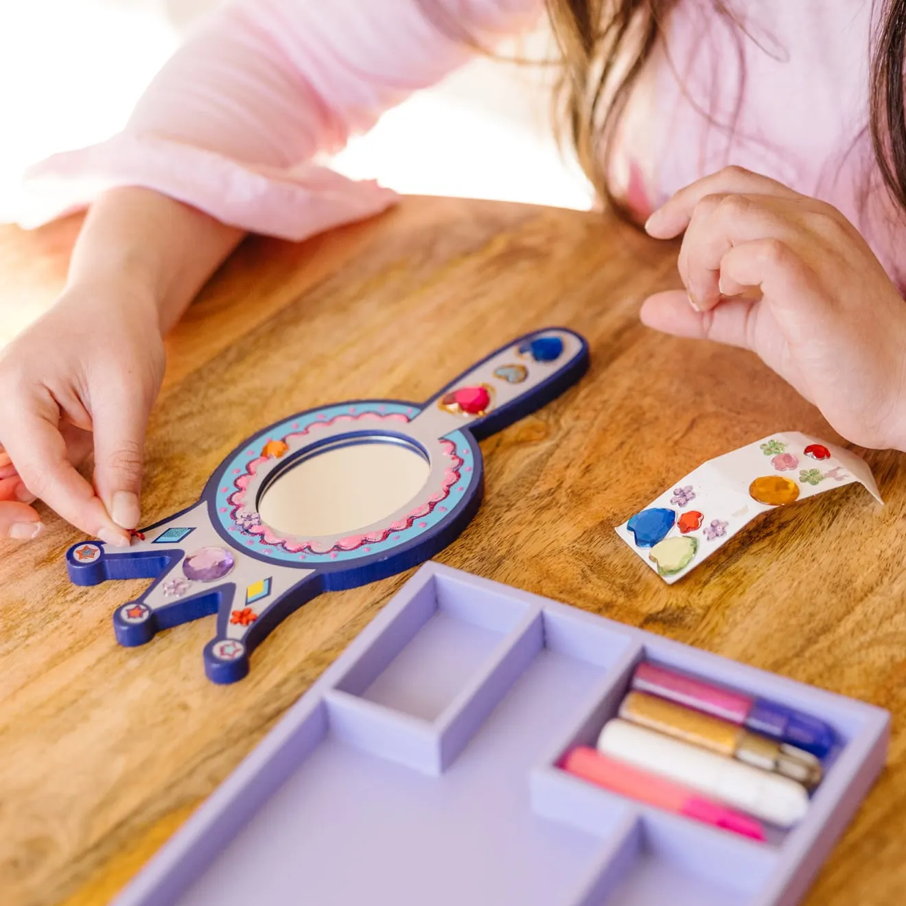Melissa & Doug Prinzessin Holzspiegel Bastelset zum Verzieren