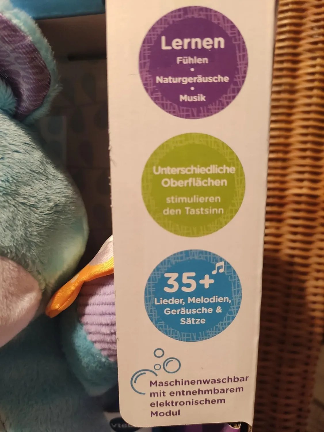 VTech Baby Flusspferd Kuscheltier 3-36 Monate mit Musik