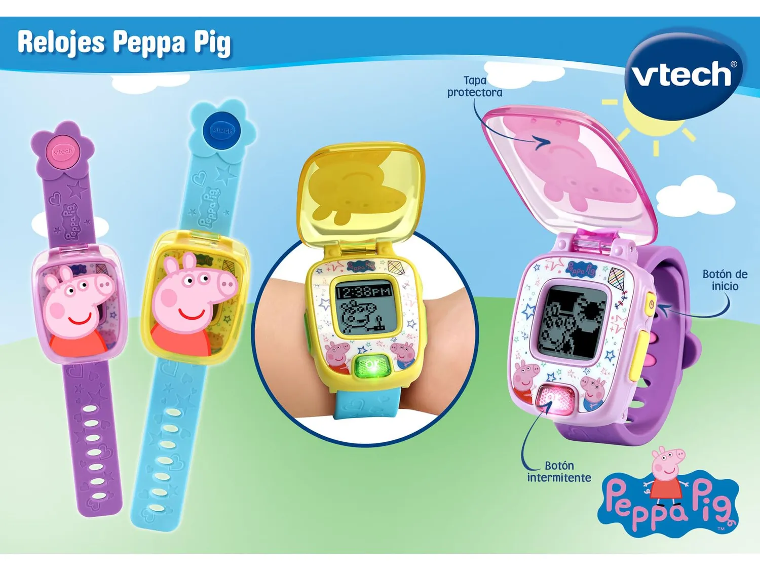 VTech Peppa Pig 3480-526067 Spielzeuguhr Blau
