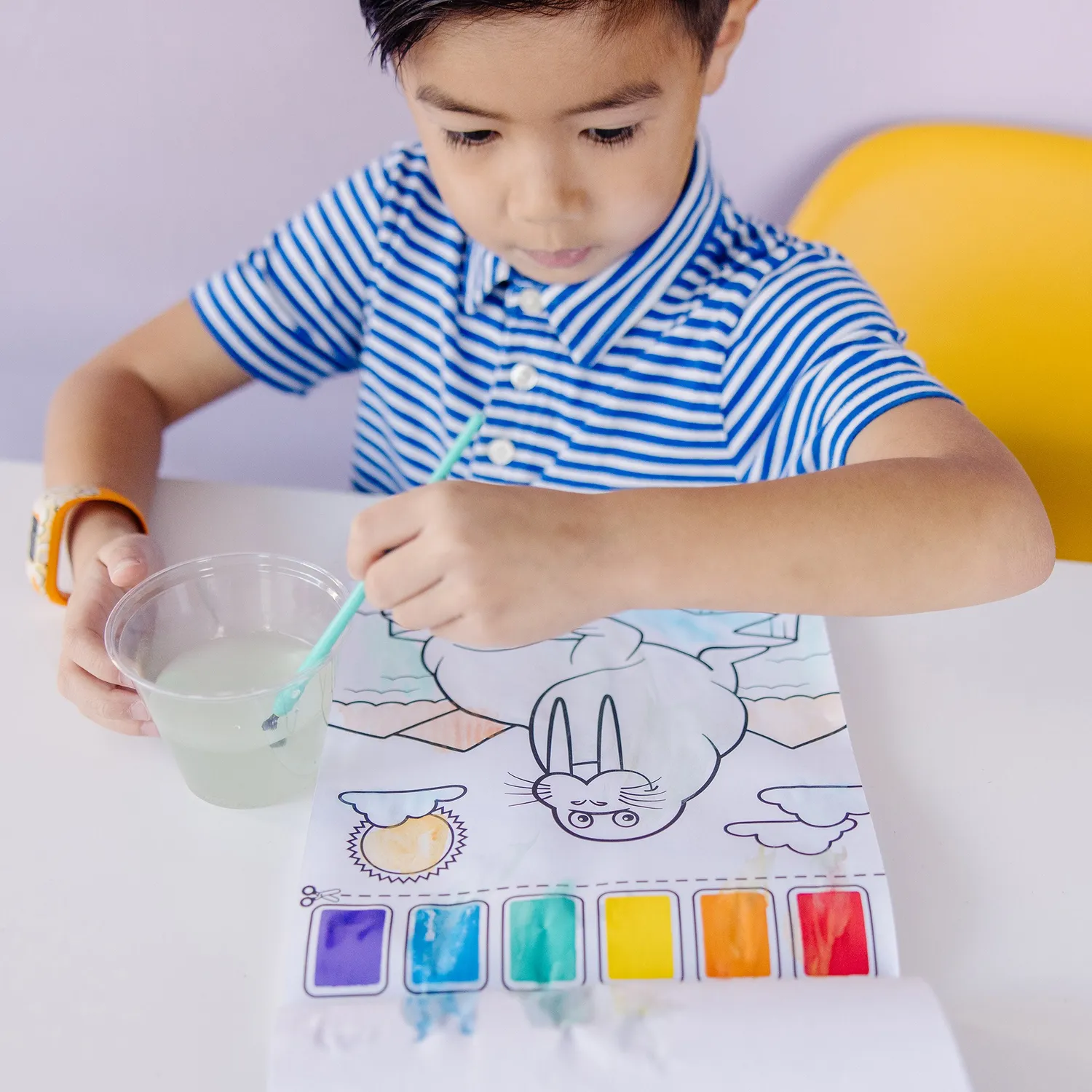 Melissa & Doug Paint With Water Ocean Malbuch mit Wasserfarben