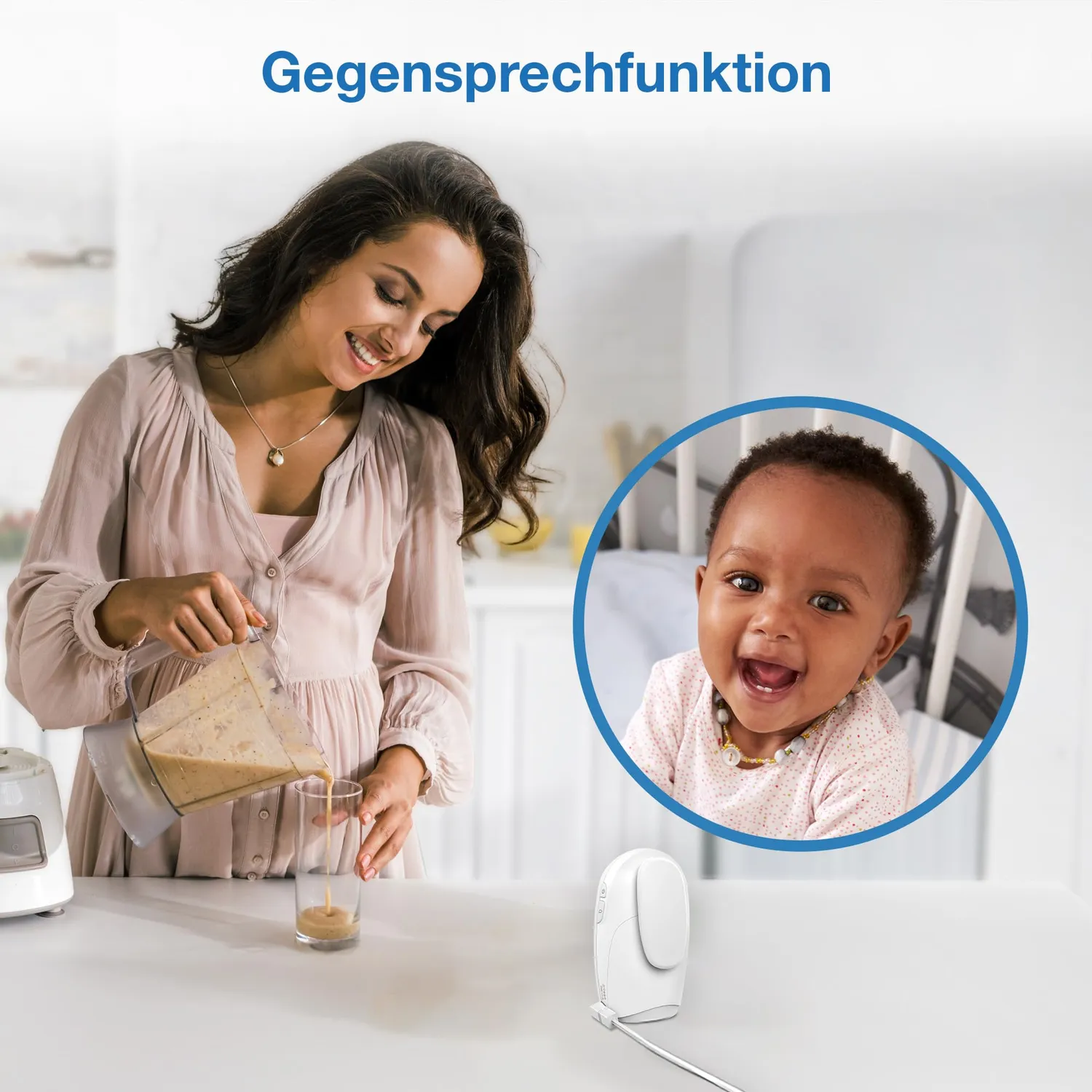 VTech DM1212 Audio-Babyphon DECT Gegensprechen Nachtlicht