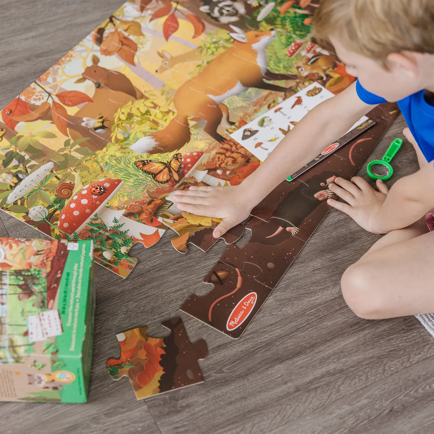 Melissa & Doug Let's Explore Suchpuzzle 48 Teile beidseitig ab 3 Jahre