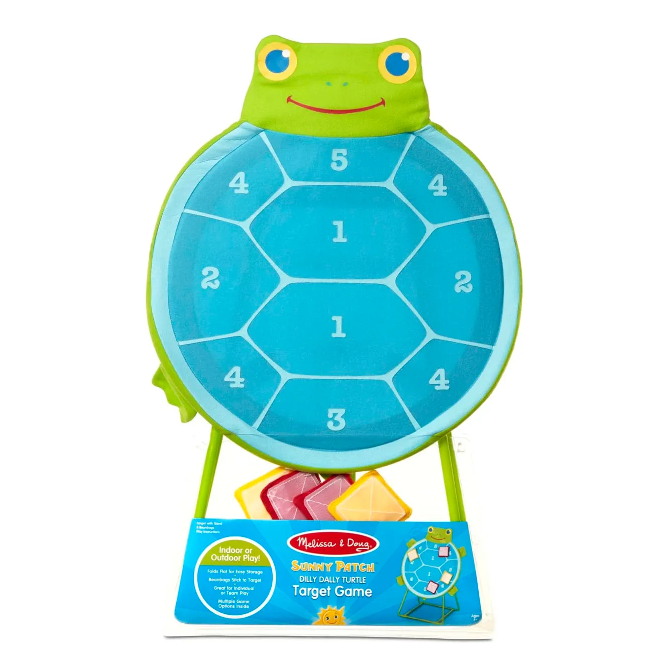 Melissa & Doug Dilly Dally Zielwurfspiel Schildkröte Bohnenbeutel