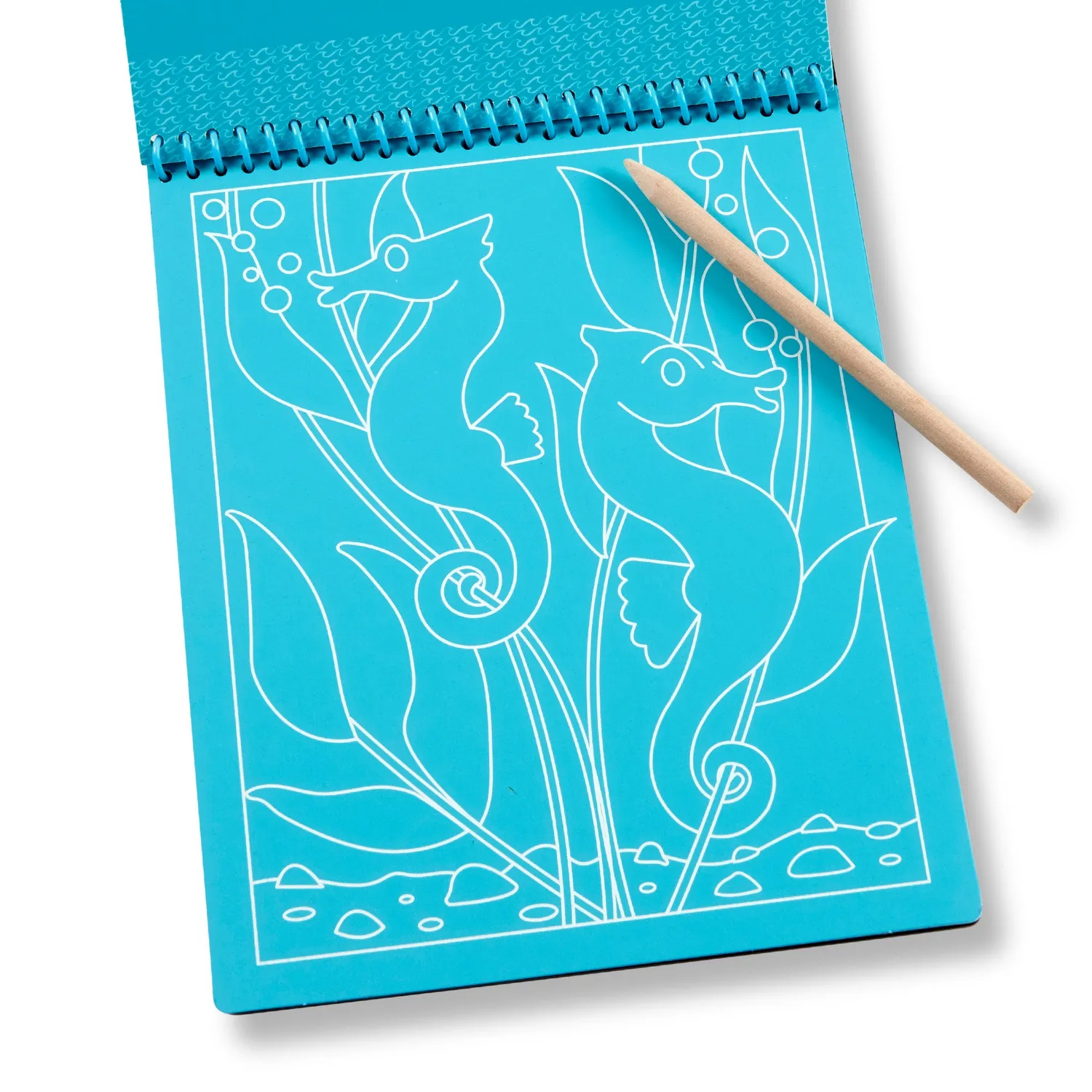 Melissa & Doug On the Go Scratch Art Sea Life Kratzbuch 12 Bilder
